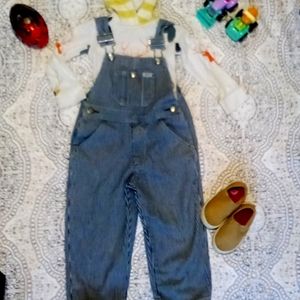 TODDLERS pinstripe overalls